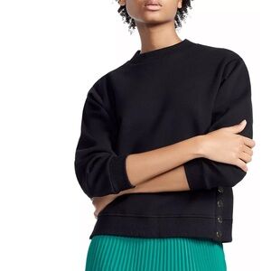 MAJE Timba sweatshirt Dream tomorrow snap buttons